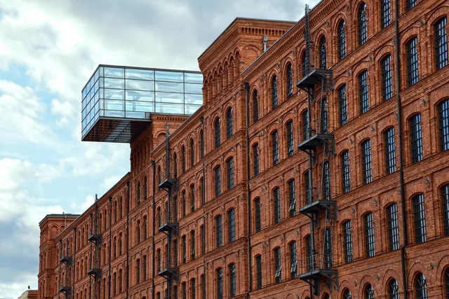 architecture, buildings, perspective, facade, old brewery, wall. A four-pass method for brewery and taproom site selection, visit by visit