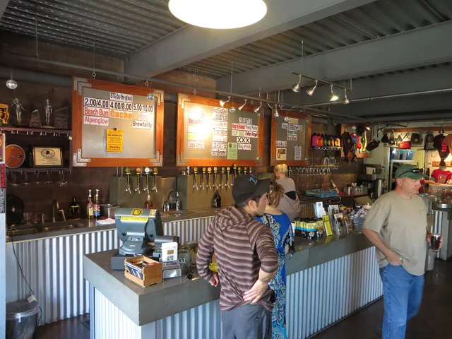 View of the bar at The Loft of the Midnight Sun Brewing Company, which is their official taproom, located directly above the brewery in Anchorage, Alaska. At their taproom, Midnight Sun offers 16 beers on tap, ranging from light summer ales, via hoppy and spicy ales to heavy porters. On my visit in. Which low-ranking brewery and taproom products still earn their place